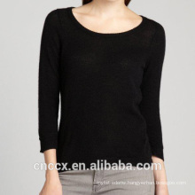 15STC1005 spoon neck cashmere sweater